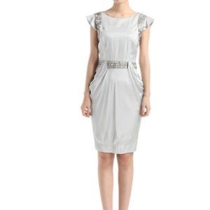 Hand-beaded dress gown